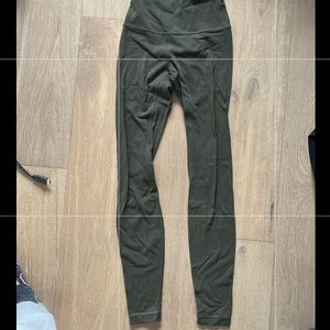olive green align leggings lulu lemon leggings
